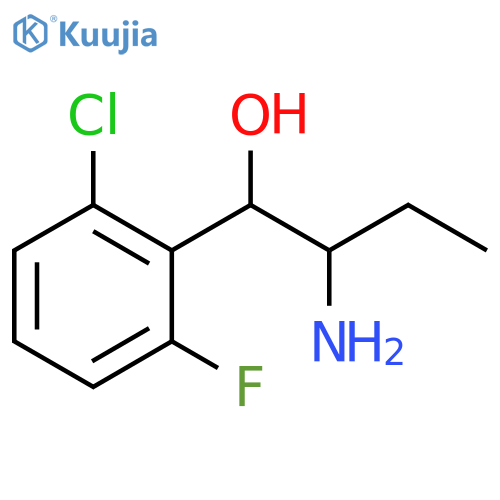 2-amino-1-(2-chloro-6-fluorophenyl)butan-1-ol structure