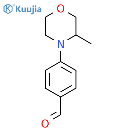 4-(3-Methylmorpholin-4-yl)benzaldehyde structure