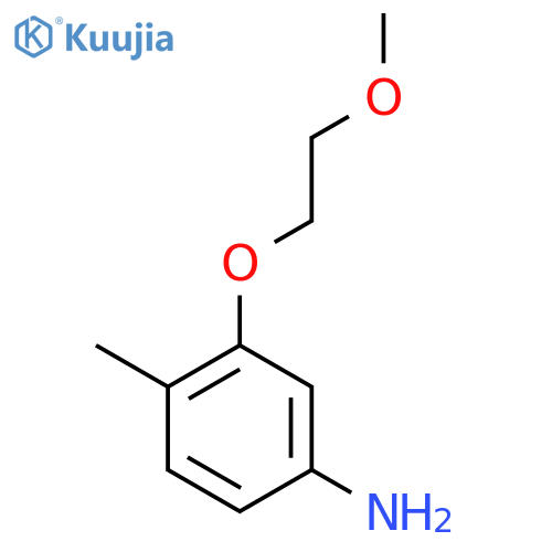 3-(2-Methoxyethoxy)-4-methylphenylamine structure