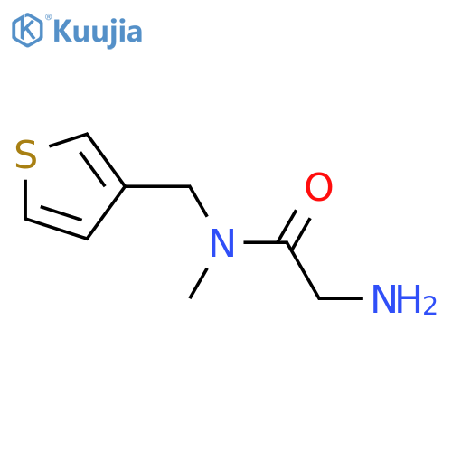2-Amino-N-methyl-N-thiophen-3-ylmethyl-acetamide structure