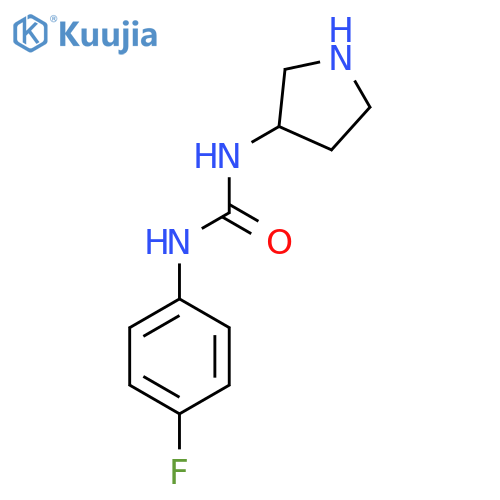 1-(4-Fluorophenyl)-3-(pyrrolidin-3-yl)urea structure