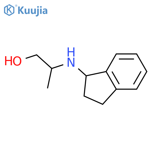 2-(2,3-dihydro-1H-inden-1-yl)aminopropan-1-ol structure