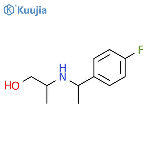 2-{1-(4-fluorophenyl)ethylamino}propan-1-ol structure
