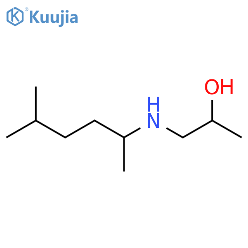 1-(5-methylhexan-2-yl)aminopropan-2-ol structure
