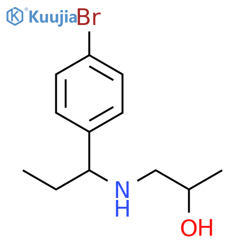 1-{1-(4-bromophenyl)propylamino}propan-2-ol structure