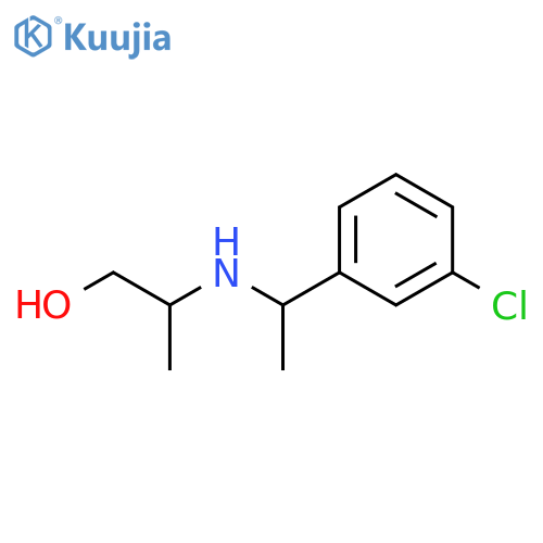 2-{1-(3-chlorophenyl)ethylamino}propan-1-ol structure