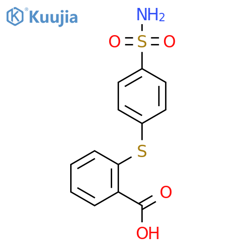 2-(4-Sulfamoylphenyl)sulfanylbenzoic Acid structure
