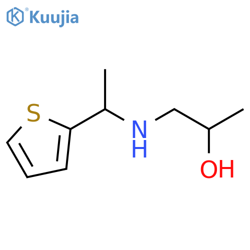 1-{1-(thiophen-2-yl)ethylamino}propan-2-ol structure