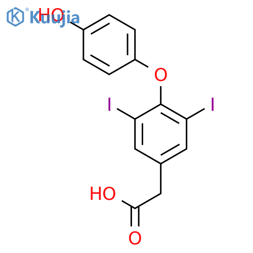 3,5-Diiodo Thyroacetic Acid structure