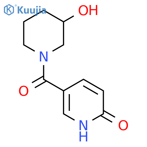5-(3-hydroxypiperidine-1-carbonyl)pyridin-2(1H)-one structure