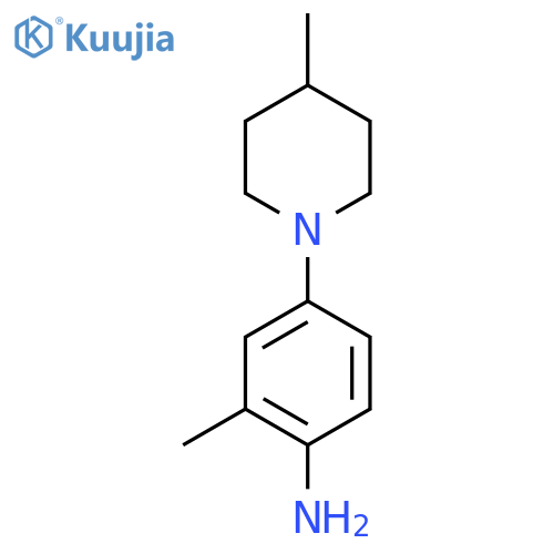 2-Methyl-4-(4-methyl-1-piperidinyl)aniline structure