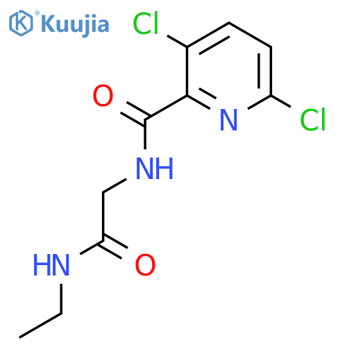 2-(3,6-dichloropyridin-2-yl)formamido-N-ethylacetamide structure