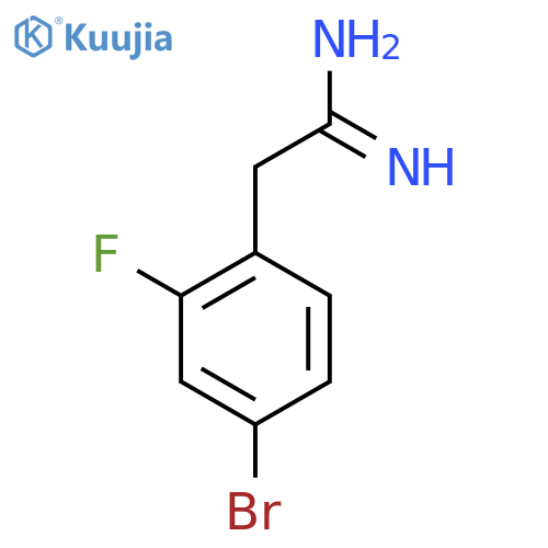 2-(4-bromo-2-fluorophenyl)ethanimidamide structure