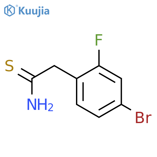 2-(4-bromo-2-fluorophenyl)ethanethioamide structure