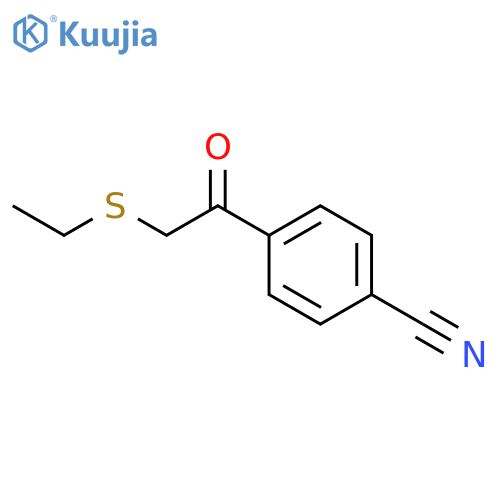 Benzonitrile, 4-[(ethylthio)acetyl]- structure