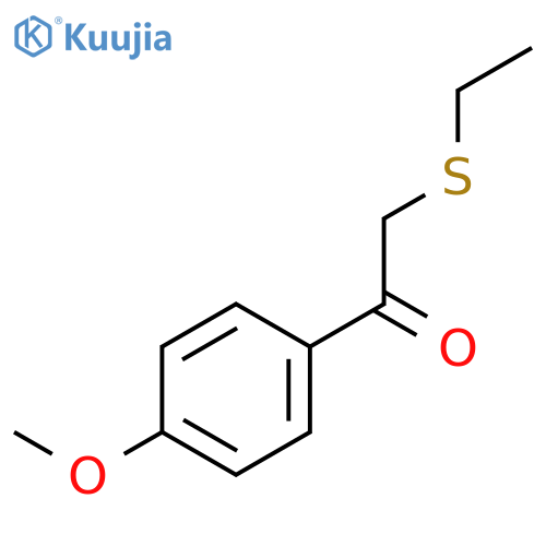 Ethanone, 2-(ethylthio)-1-(4-methoxyphenyl)- structure