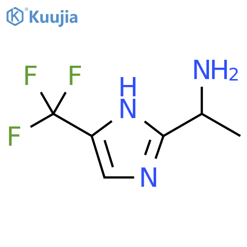 1-5-(trifluoromethyl)-1H-imidazol-2-ylethan-1-amine structure
