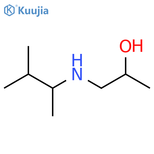 1-(3-methylbutan-2-yl)aminopropan-2-ol structure
