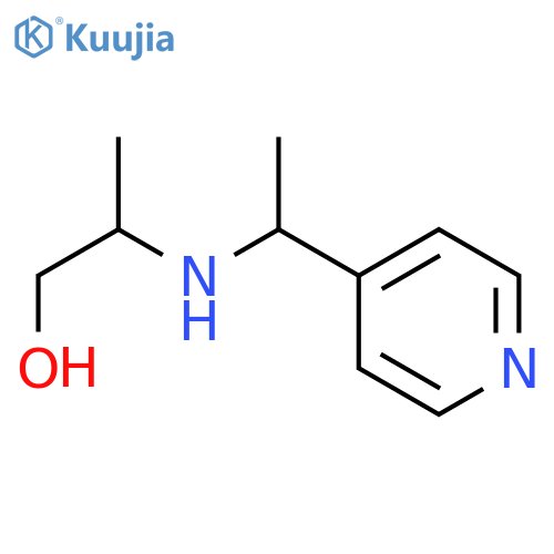 2-{[1-(pyridin-4-yl)ethyl]amino}propan-1-ol structure
