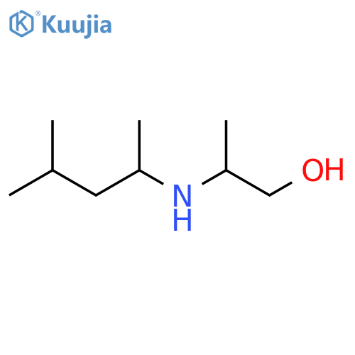2-(4-methylpentan-2-yl)aminopropan-1-ol structure