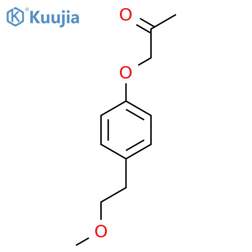 1-4-(2-methoxyethyl)phenoxypropan-2-one structure
