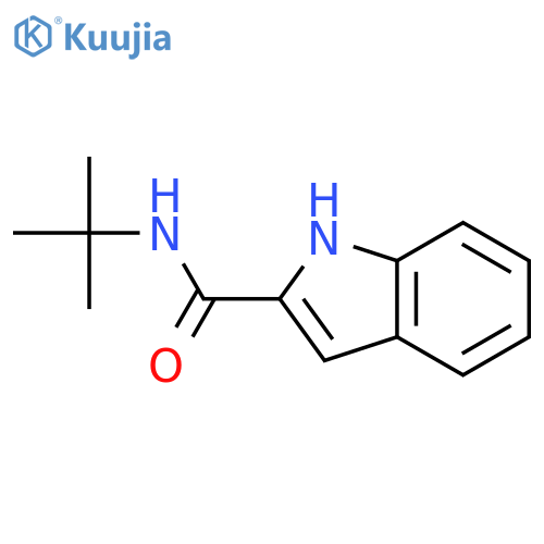 1H-Indole-2-carboxamide, N-(1,1-dimethylethyl)- structure