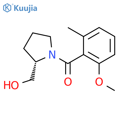 2-Pyrrolidinemethanol, 1-(2-methoxy-6-methylbenzoyl)-, (S)- structure