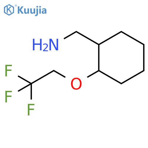 1-[2-(2,2,2-trifluoroethoxy)cyclohexyl]methanamine structure