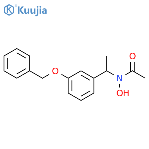 ACETAMIDE, N-HYDROXY-N-[1-[3-(PHENYLMETHOXY)PHENYL]ETHYL]- structure