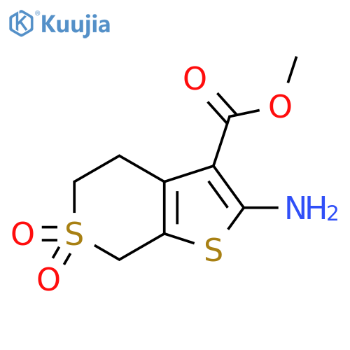 methyl 2-amino-6,6-dioxo-4H,5H,7H-6lambda6-thieno2,3-cthiopyran-3-carboxylate structure