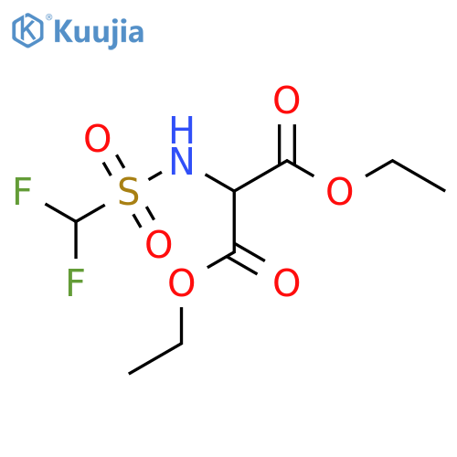 1,3-diethyl 2-difluoromethanesulfonamidopropanedioate structure