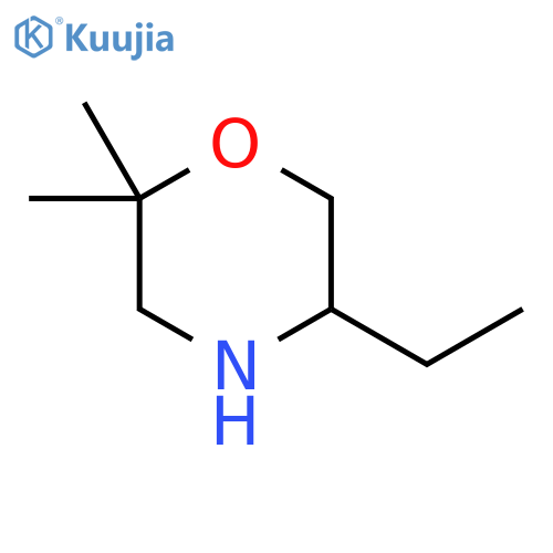 5-ethyl-2,2-dimethylmorpholine structure
