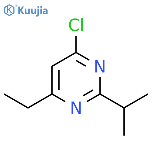 4-chloro-6-ethyl-2-(propan-2-yl)pyrimidine structure