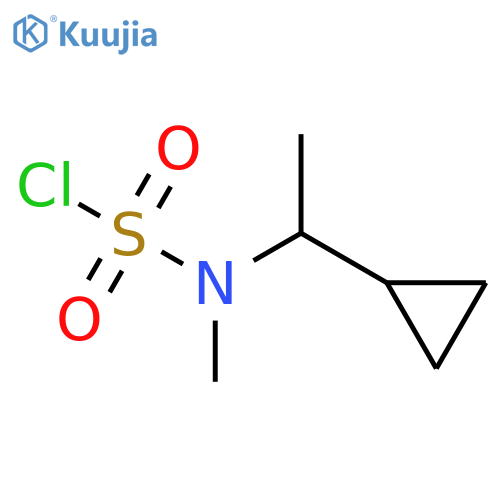 N-(1-cyclopropylethyl)-N-methylsulfamoyl chloride structure