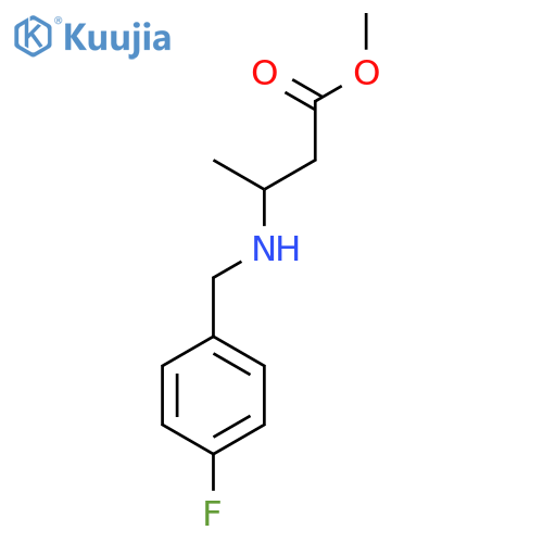 Methyl 3-{[(4-fluorophenyl)methyl]amino}butanoate structure
