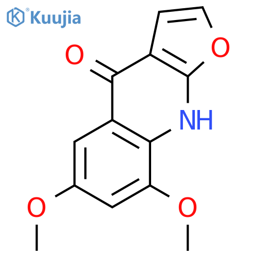 Furo[2,3-b]quinolin-4(9H)-one, 6,8-dimethoxy- structure