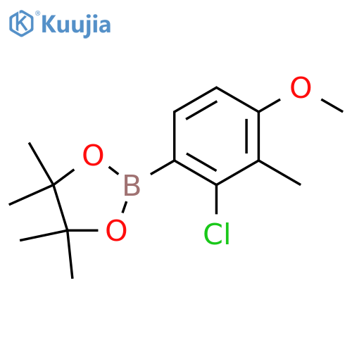 2-(2-Chloro-4-methoxy-3-methylphenyl)-4,4,5,5-tetramethyl-1,3,2-dioxaborolane structure