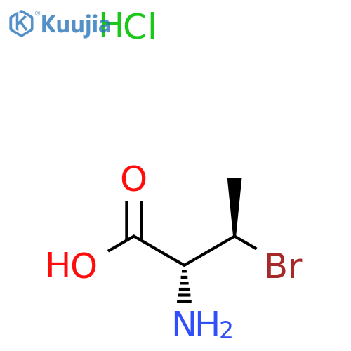 (2R,3R)-2-Amino-3-bromobutanoic acid;hydrochloride structure