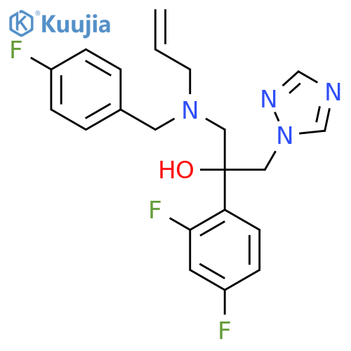 2-(2,4-difluorophenyl)-1-[(4-fluorophenyl)methyl-prop-2-enylamino]-3-(1,2,4-triazol-1-yl)propan-2-ol structure