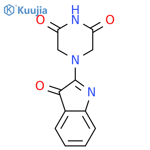 4-(3-oxo-3H-indol-2-yl)-2,6-Piperazinedione structure