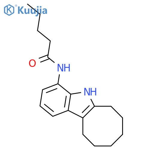 Pentanamide, N-(6,7,8,9,10,11-hexahydro-5H-cyclooct[b]indol-4-yl)- structure