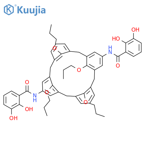 Benzamide, N,N'-(25,26,27,28-tetrapropoxypentacyclo[19.3.1.13,7.19,13.115,19]octacosa-1(25),3,5,7(28),9,11,13(27),15,17,19(26),21,23-dodecaene-5,17-diyl)bis[2,3-dihydroxy- structure