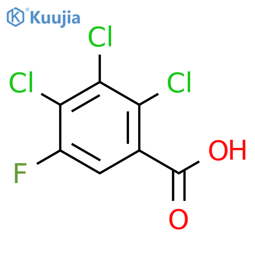 5-Fluoro-2,3,4-trichlorobenzoic acid structure