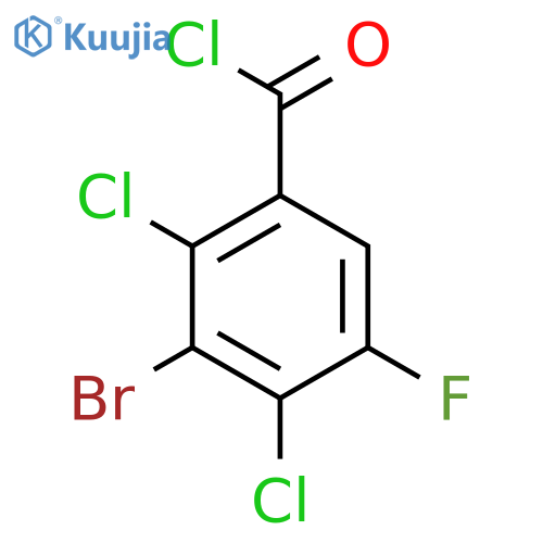 Benzoyl chloride, 3-bromo-2,4-dichloro-5-fluoro- structure