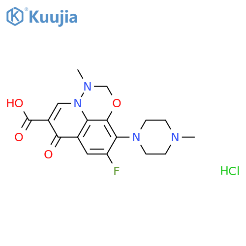 Marbofloxacin hydrochloride structure