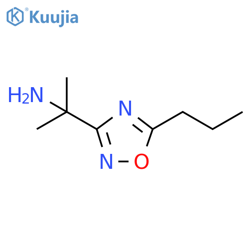 2-(5-propyl-1,2,4-oxadiazol-3-yl)propan-2-amine structure