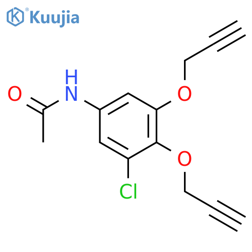 Acetamide, N-[3-chloro-4,5-bis(2-propynyloxy)phenyl]- structure