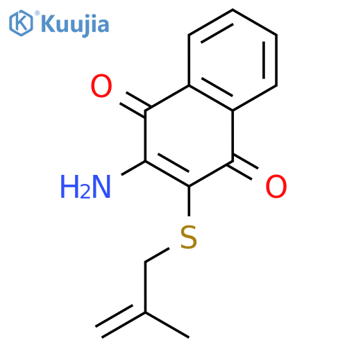 1,4-Naphthalenedione, 2-amino-3-[(2-methyl-2-propenyl)thio]- structure