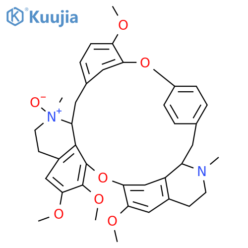 16H-1,24:6,9-Dietheno-11,15-metheno-2H-pyrido[2',3':17,18][1,11]dioxacycloeicosino[2,3,4-ij]isoquinoline,3,4,4a,5,16a,17,18,19-octahydro-12,21,22,26-tetramethoxy-4,17-dimethyl-,17-oxide, (4aS,16aS,17S)- (9CI) structure