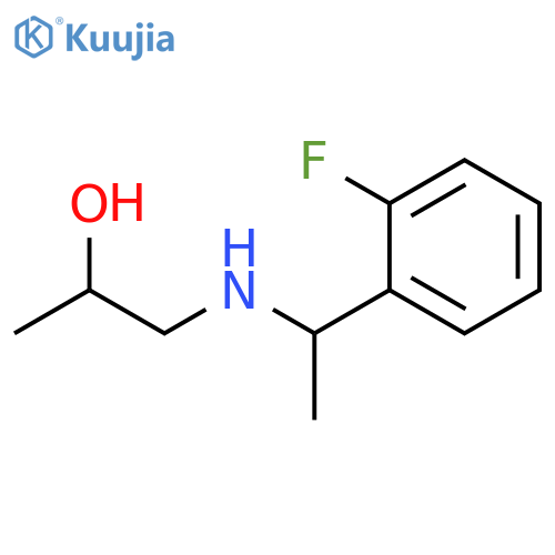 1-{1-(2-fluorophenyl)ethylamino}propan-2-ol structure